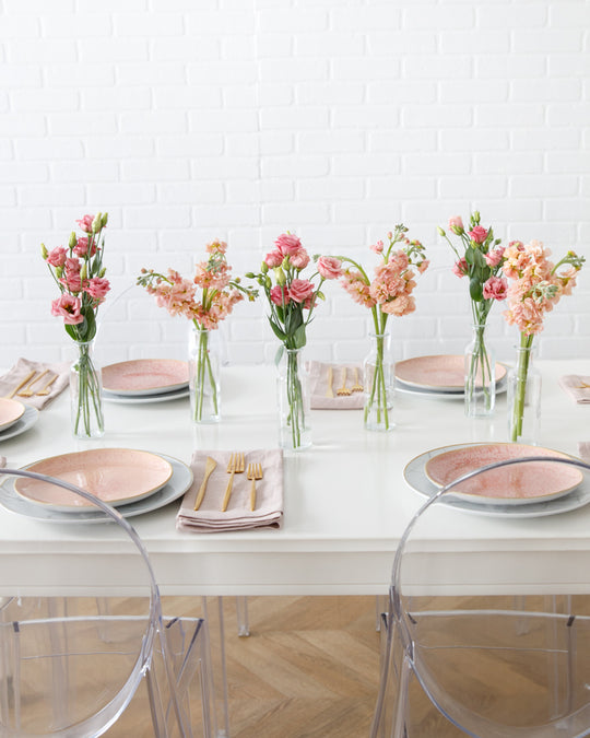 Pink & Blush - Floral Arrangements - Bottled Buds (set of 6)