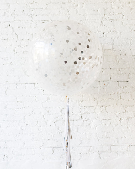 Frozen Theme - Confetti Giant Balloon with Tassel