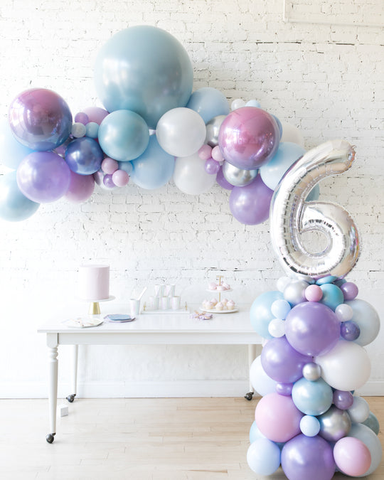 Frozen Theme - Floating Arch & Number Column Set