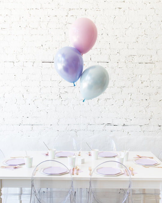 Frozen Theme - 11in Balloons Centerpiece - bouquet of 3