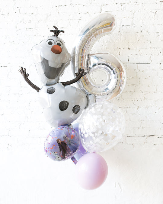 GIFT-Frozen Theme Number Birthday Bouquet
