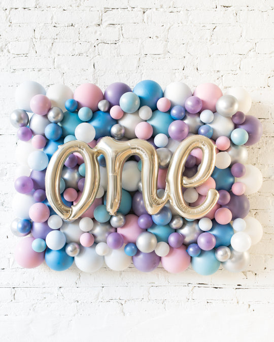 Frozen Theme - ONE Script Balloon Backdrop Board - 30inx40in