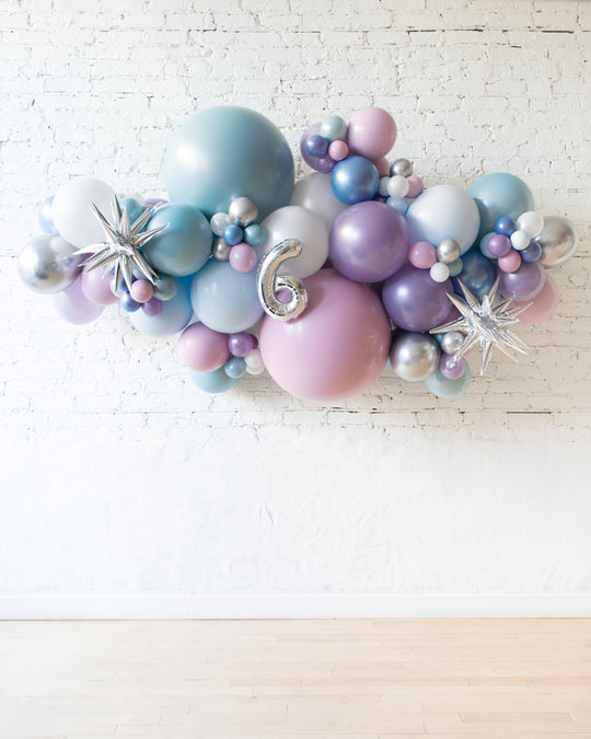 OUTDOOR - Frozen Theme - Number Backdrop Balloon Garland Install Piece - 6ft