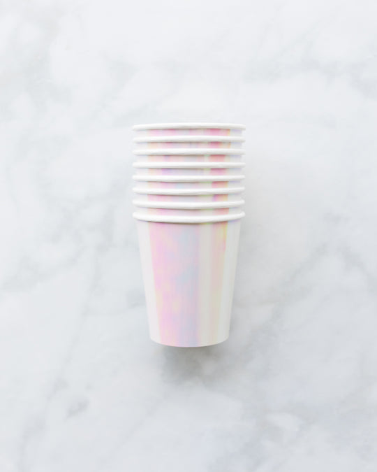 Meri Meri Iridescent Cups - Pack of 8