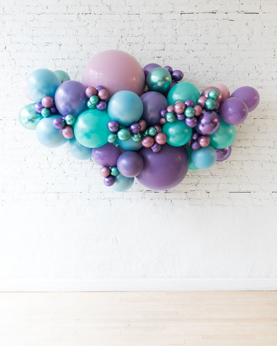 OUTDOOR-Mermaid Theme - Backdrop Balloon Garland Install Piece