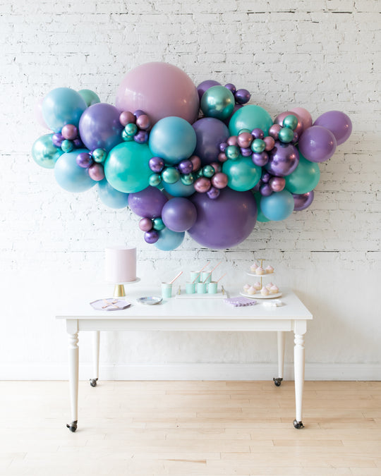 Mermaid Theme - Backdrop Balloon Garland Install Piece