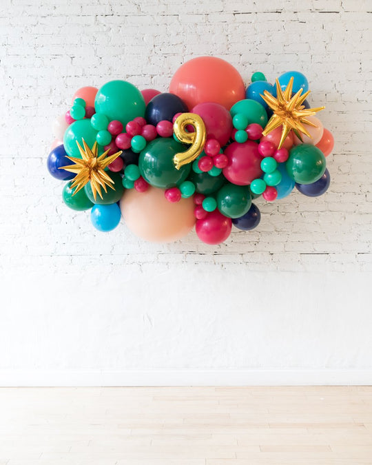 OUTDOOR-Party Animal Theme - Number Backdrop Balloon Garland Install Piece