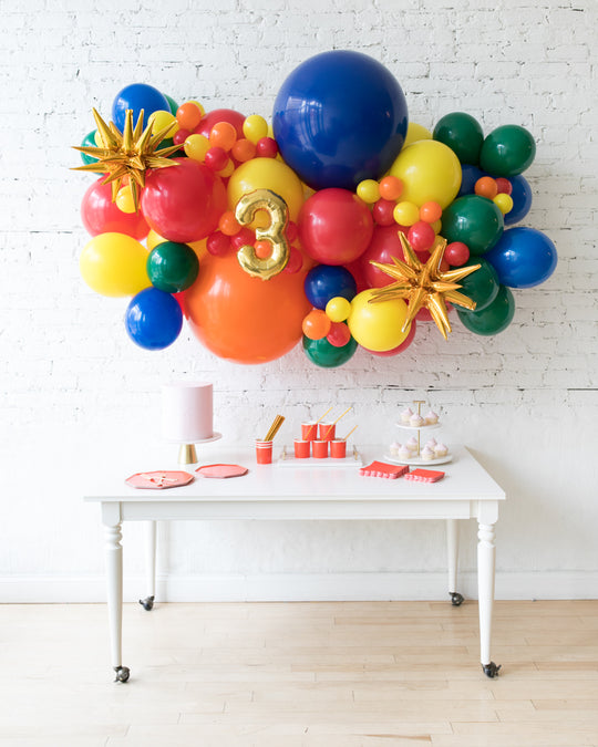 Sesame Street Theme - Number Backdrop Balloon Garland Install Piece
