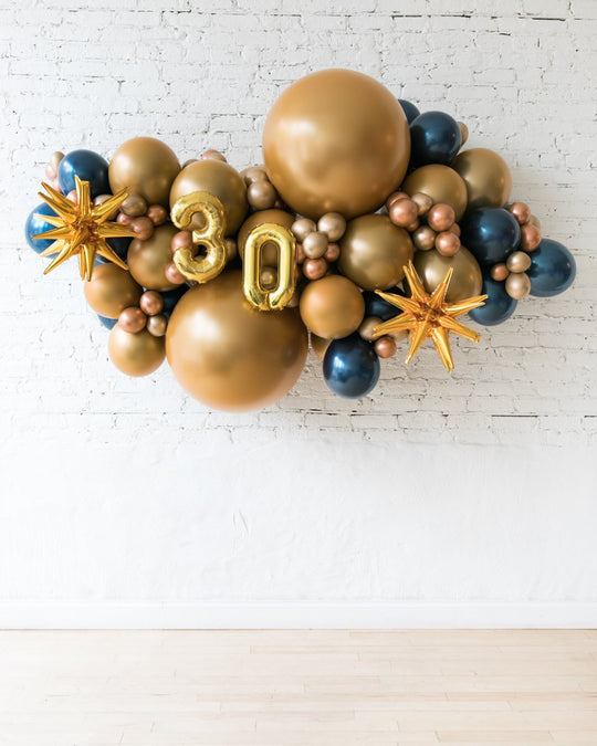 OUTDOOR-Midnight Copper - Number Backdrop Balloon Garland Install Piece