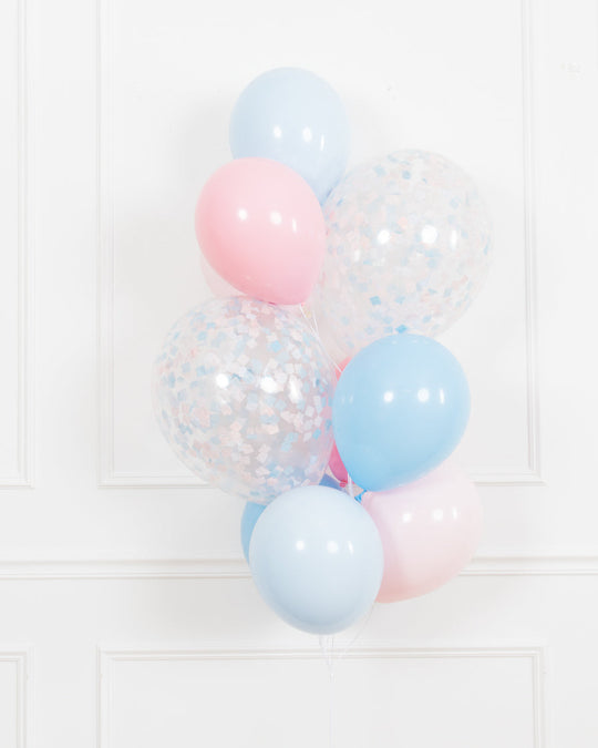 Petits Pastels - Confetti and 11in Balloons - bouquet of 10