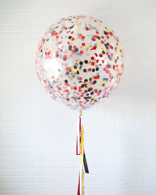 Racecar - Confetti Giant Balloon with Tassel
