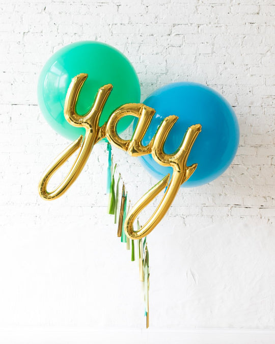 GIFT-Green & Blue Giant Yay Bouquet