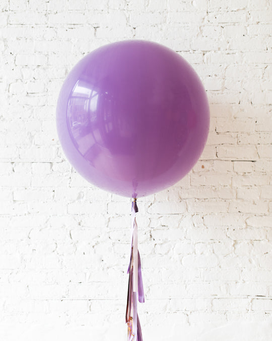 GIFT-Spring Lilac Giant Balloon and Shades of Purple Tassel