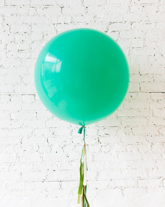 GIFT-Wintergreen Giant Balloon and Shades of Green Tassel