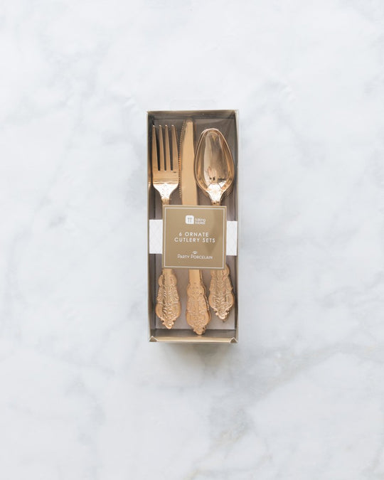 Talking Tables - Rose Gold Cutlery Set - 18 units