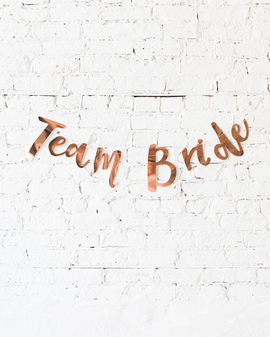 Ginger Ray - Rose Gold TEAM BRIDE Banner