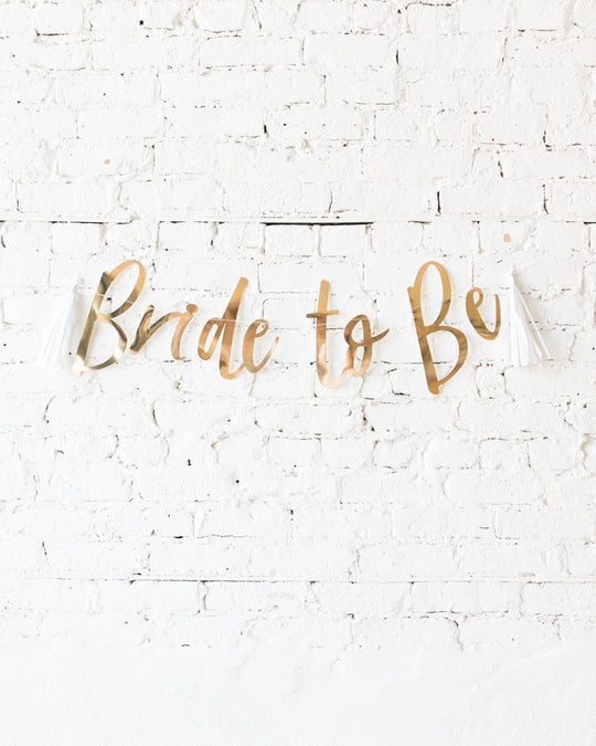 Ginger Ray - Gold BRIDE TO BE Banner