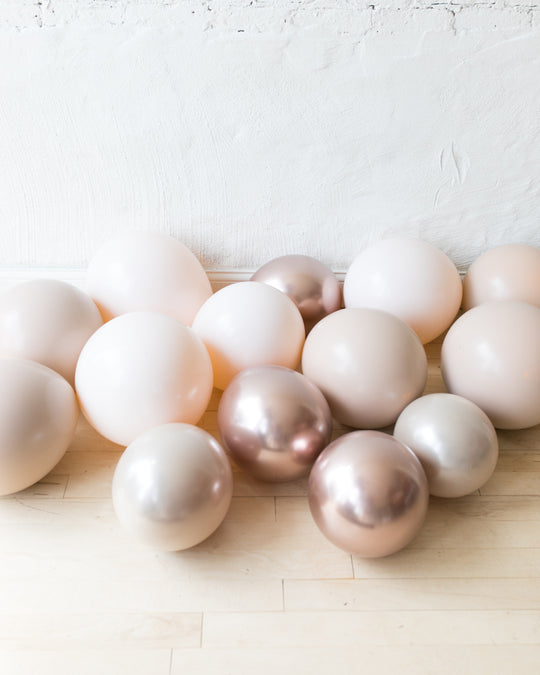 Glam Tan - Floor Balloons - set of 15