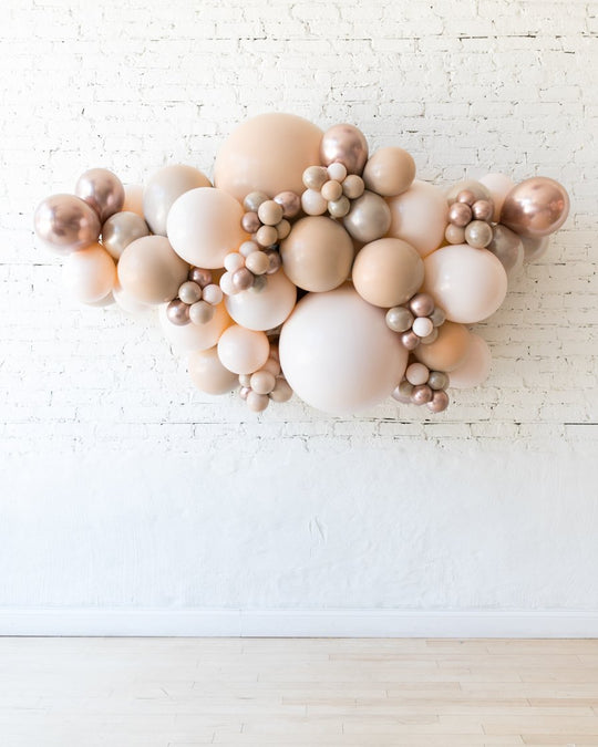 OUTDOOR-Glam Tan - Backdrop Balloon Garland Install Piece