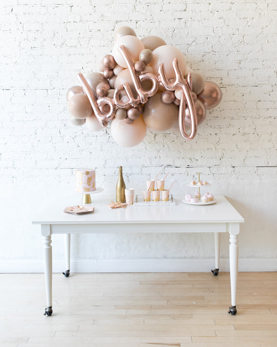 Glam Tan - BABY Backdrop Balloon Garland Install Piece - 3ft