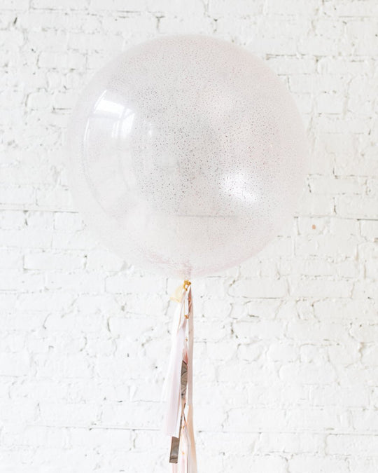 Modern Mauve - Glitter Giant Balloon with Tassel
