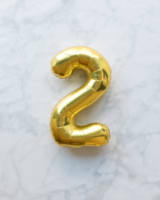 16in Gold Foil Number