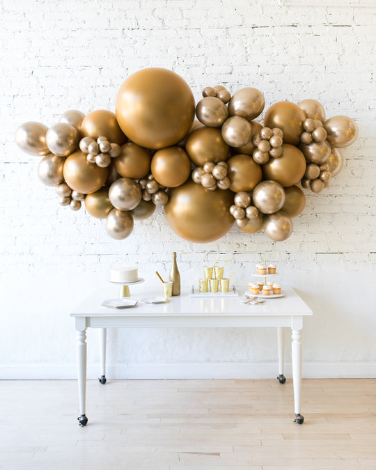 Golden - Backdrop Balloon Garland Install Piece
