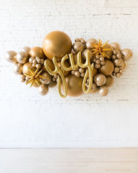 OUTDOOR-Golden - Yay Script Backdrop Balloon Garland Install Piece