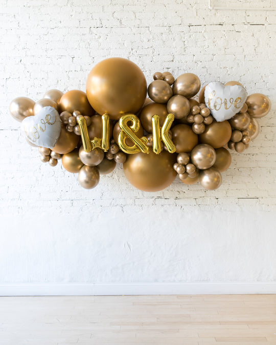 OUTDOOR-Golden - Personalized Backdrop Balloon Garland Install Piece - 6FT