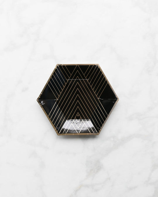 Harlow & Grey Noir Dessert Plates - pack of 8