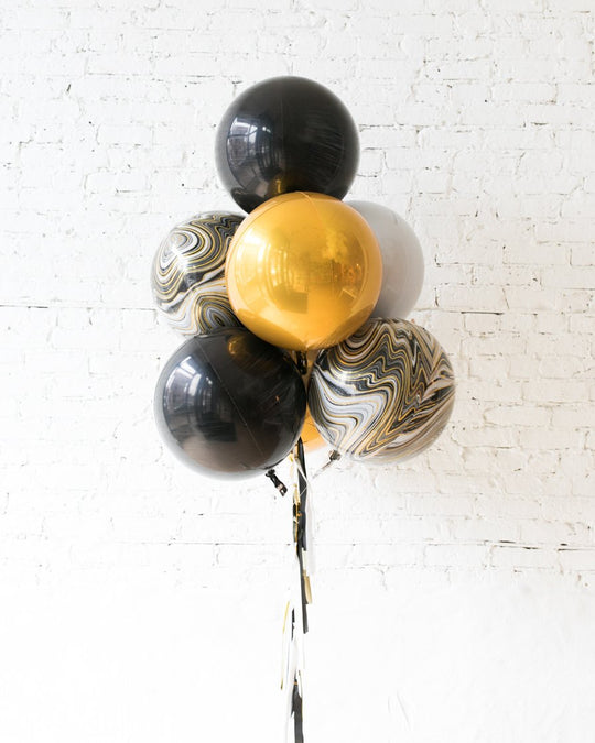 GIFT-Black, White and Gold Palette All Orbs Bouquet