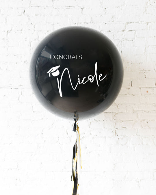 Graduation - Customizable Personalized Congrats Balloon with Tassel