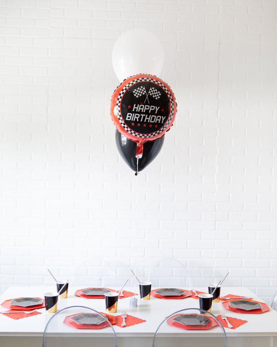 Racecar - Birthday Balloon Bouquet Centerpiece