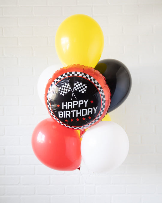 Racecar - Birthday Balloon Bouquet