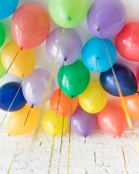 Rainbow Palette 11in Ceiling Balloons - set of 25