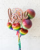 Giant Balloon Bouquet Rainbow Love and Tassels