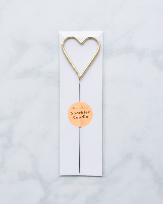 Meri Meri Sparkler Candles - Heart