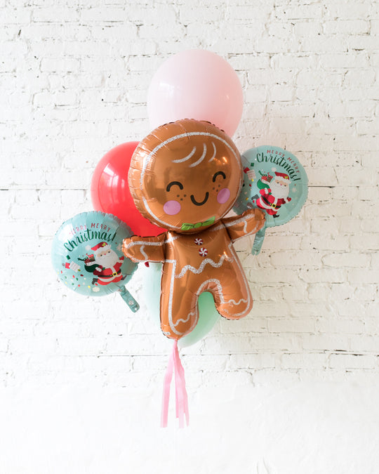 GIFT-Holiday Theme - Foil and 11in Latex Balloon Bouquet