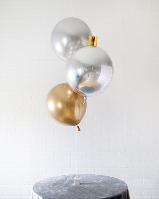 Office Holiday Party - Ornament Bouquet Centerpiece