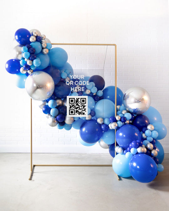 Custom Business Collection - Rectangle Frame with QR Signage - 4x6ft