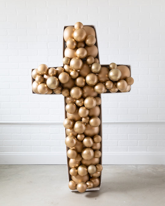 Baptism/Communion - Cross Balloon Mosaic - 4ft