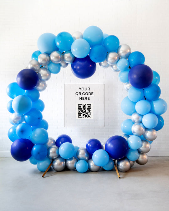 Custom Business Collection - Circle Frame with QR Signage