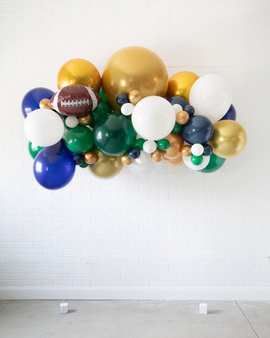 Football - Floating Balloon Arch with Foil - 5ft
