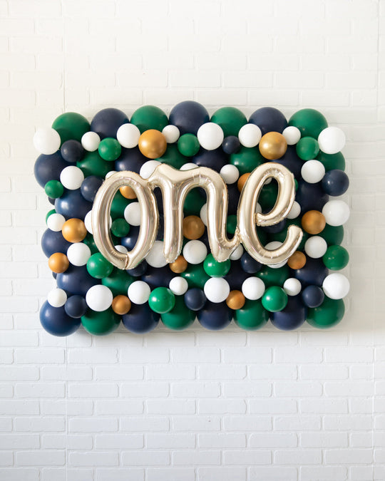 Football - ONE Script Balloon Backdrop Board - 30inx40in