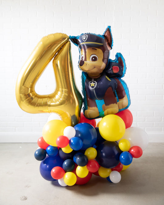Ruff Rescue - Number Balloon Pedestal - 4ft