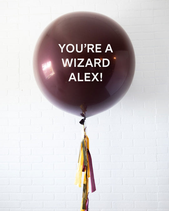 Wizard World - Personalized You're a Wizard! Giant Balloon with Tassel