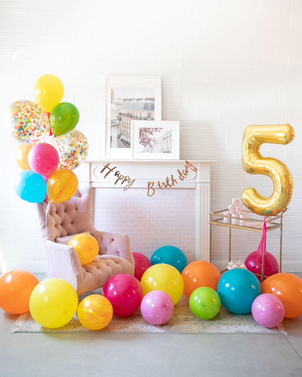 Floating Confetti Fresh Flower Bouquet