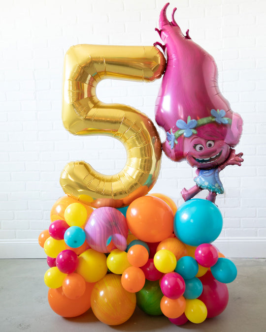 Rainbow Village - Number Balloon Pedestal - 4ft