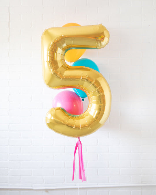 Rainbow Village - Number Balloon Bouquet