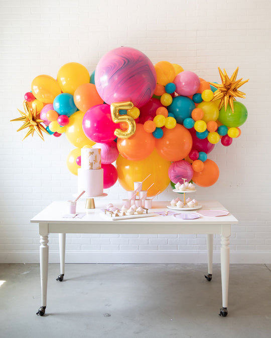 Rainbow Village - Number Balloon Backdrop Install Piece